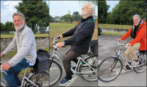 Il manque Bruno, qui ne fait pas de selfie en vélo...