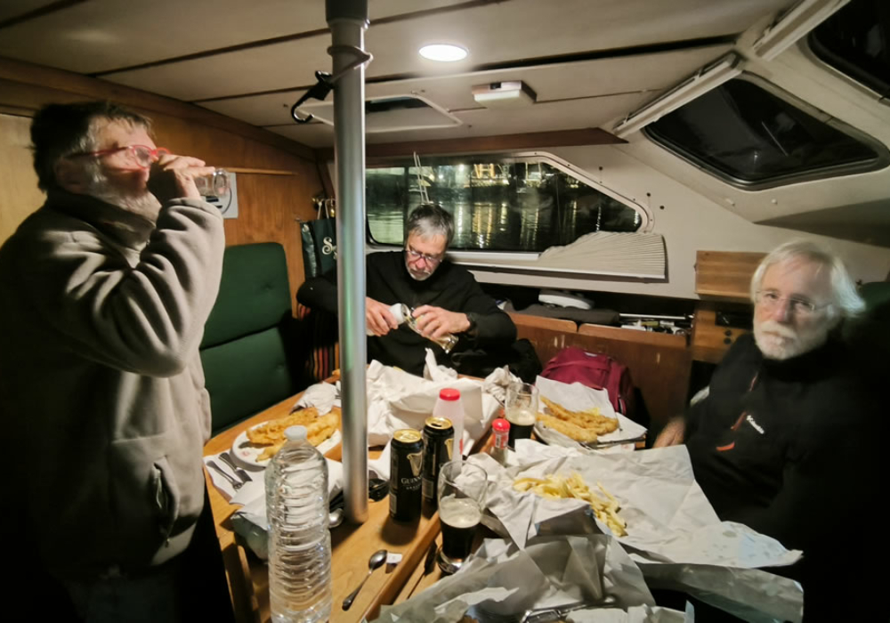 On a même des Fish and Chips à bord !