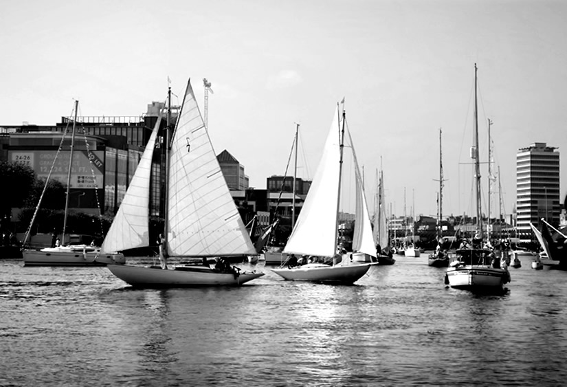 boats on the Liffey