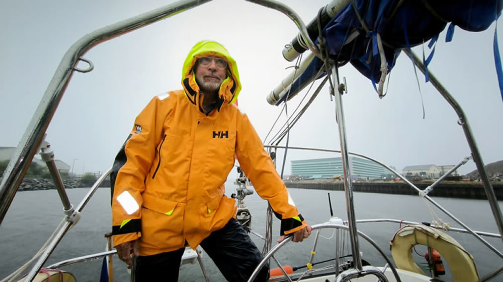 Leaving Arklow in the morning rain