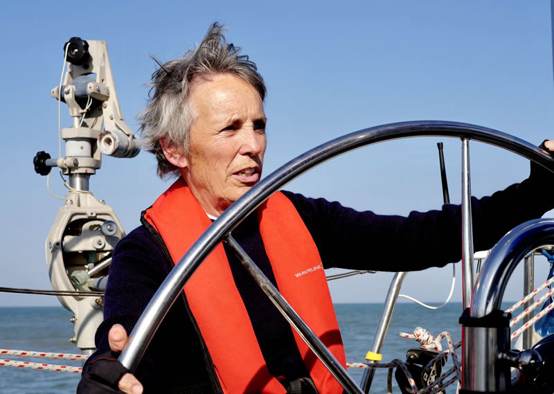 Dorothy at the helm