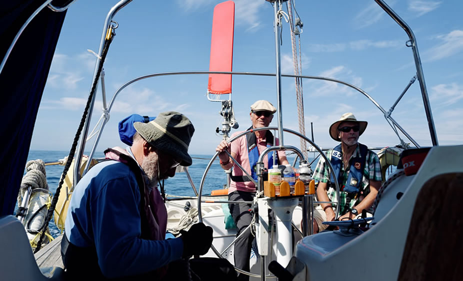 Motor sailing, not much to do